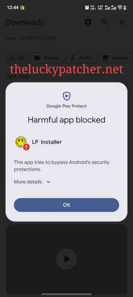 Problem of lucky patcher updating time